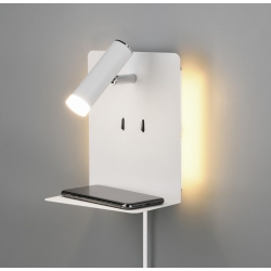 ELEMENT BIAŁY KINKIET LED USB 222570231 Trio Lighting